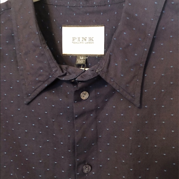 Thomas Pink London Long Sleeve Shirt 16 NWT